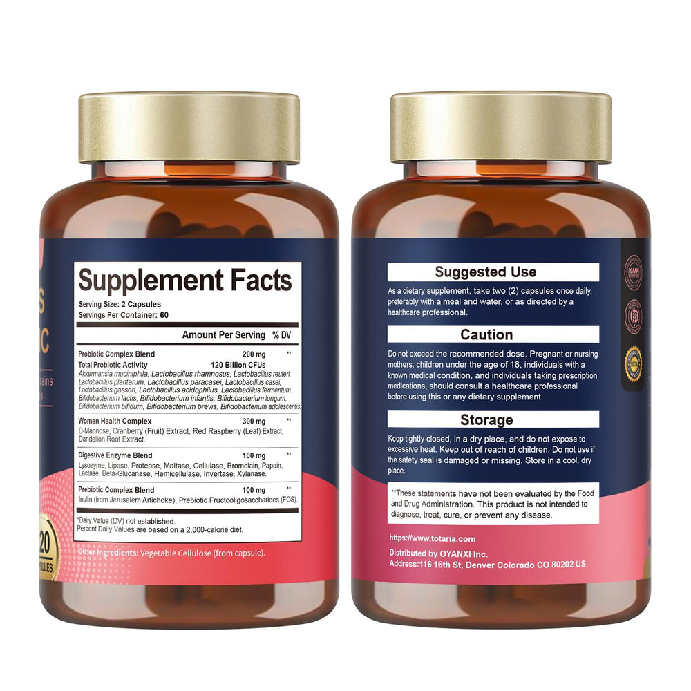 Totaria non-GMO, soy-free formula on label banner.