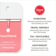 Touchland Juicy Trio Berry spray for quick refreshing sanitizing.