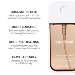 Touchland Sweet Rush duo showcases light aroma and hydrating rituals.