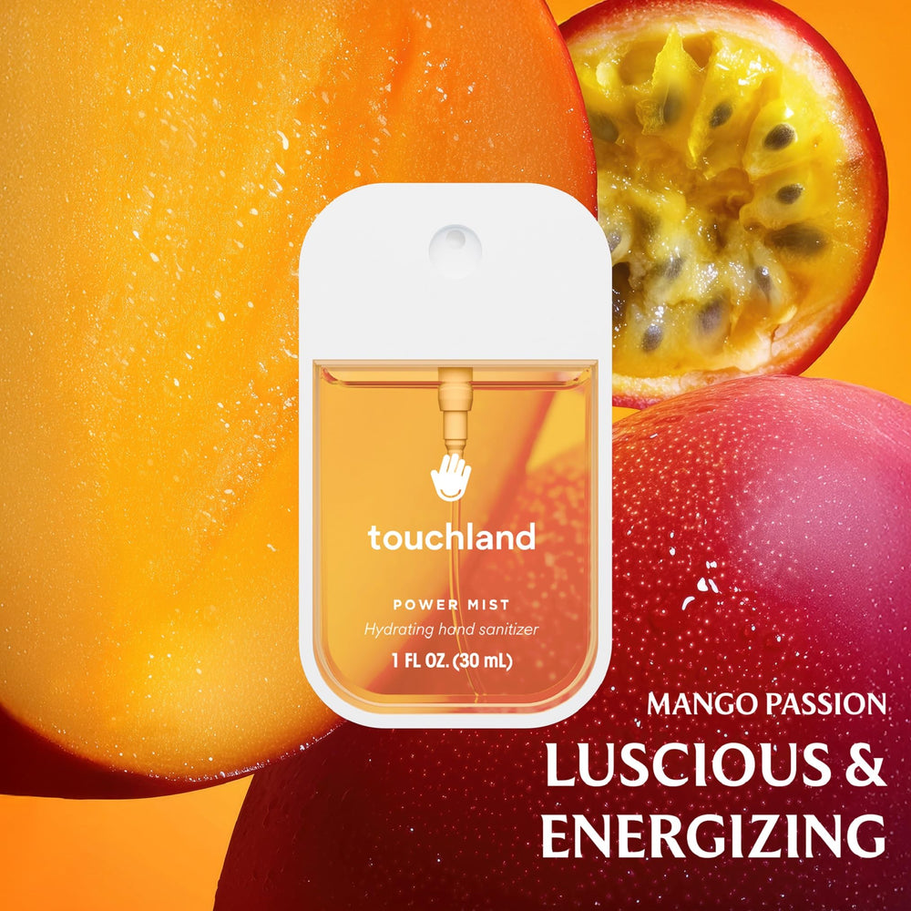 Touchland Wild Watermelon bottle delivering fruity scent and moisturized hands.