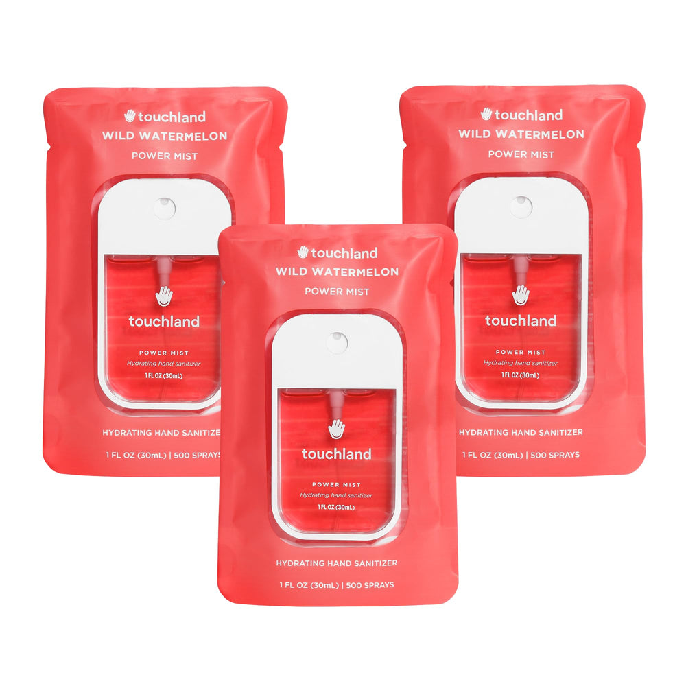 Touchland Wild Watermelon Trio Set front view for on-the-go freshness