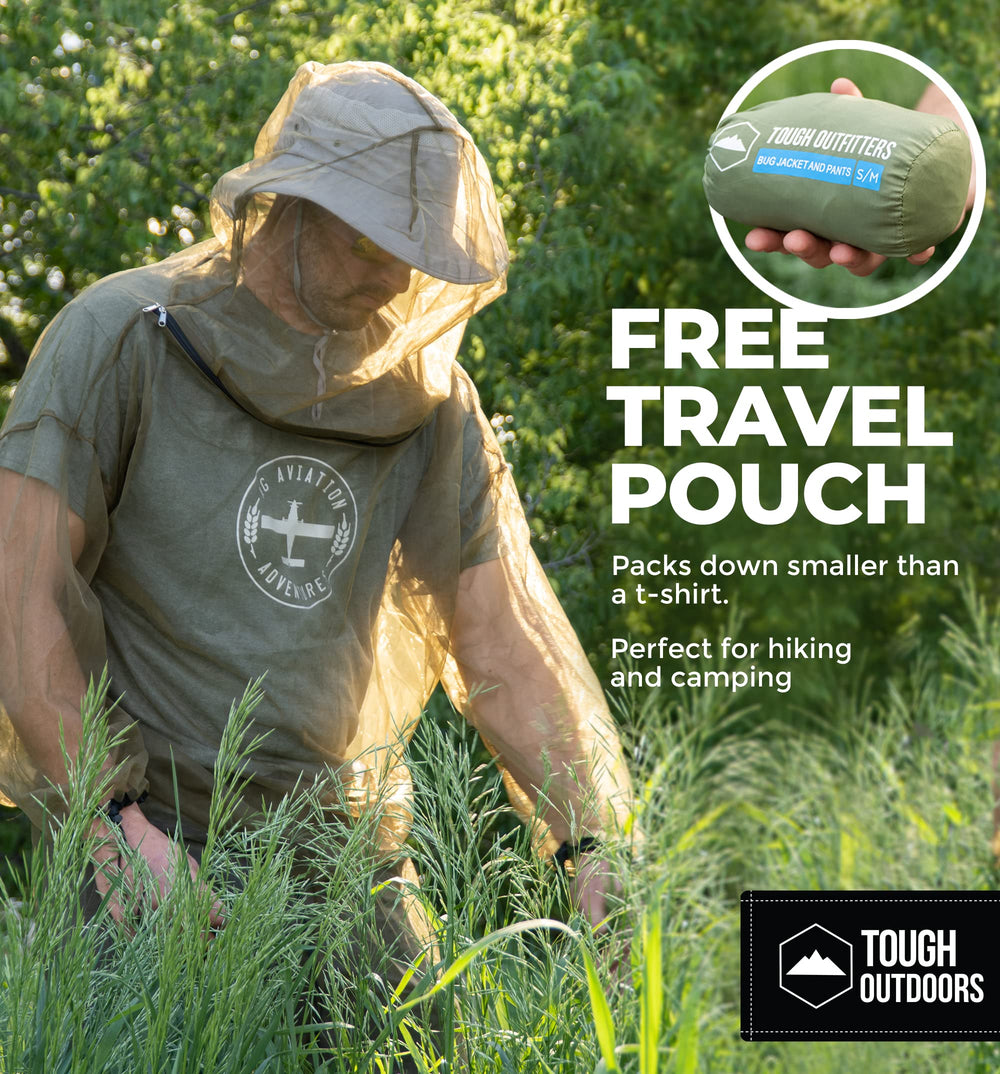 Tough Outdoors Mosquito Suit unisex design offering roomy comfort for everyone.