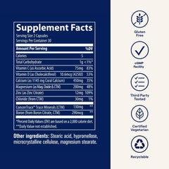 Lifestyle shot showing Trace Minerals Coral Calcium supporting bone health.