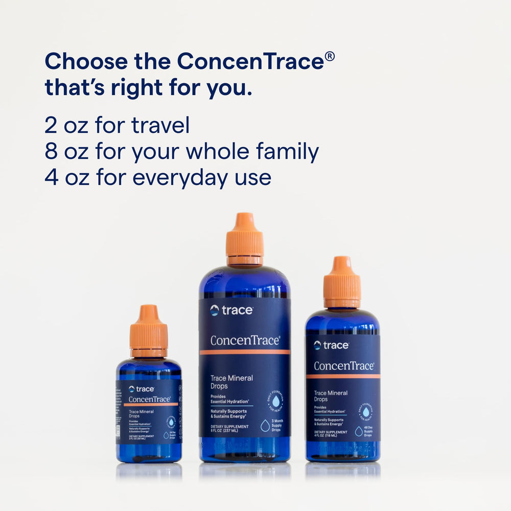 Trace Minerals ConcenTrace kitchen counter setup suggests simple remineralization at home.