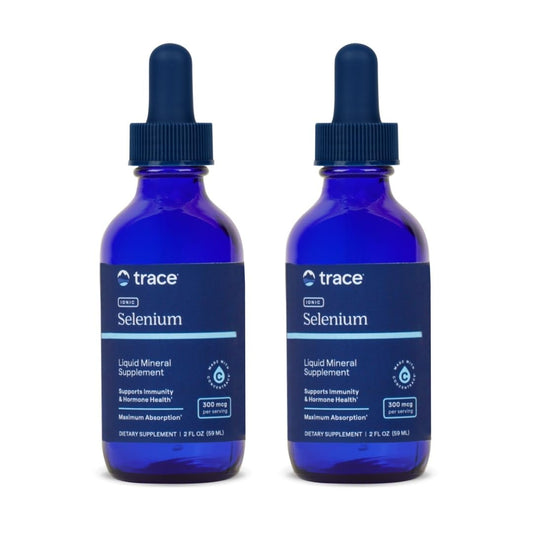 Trace Minerals Liquid Ionic Selenium bottle with dropper for high-absorption immune support.