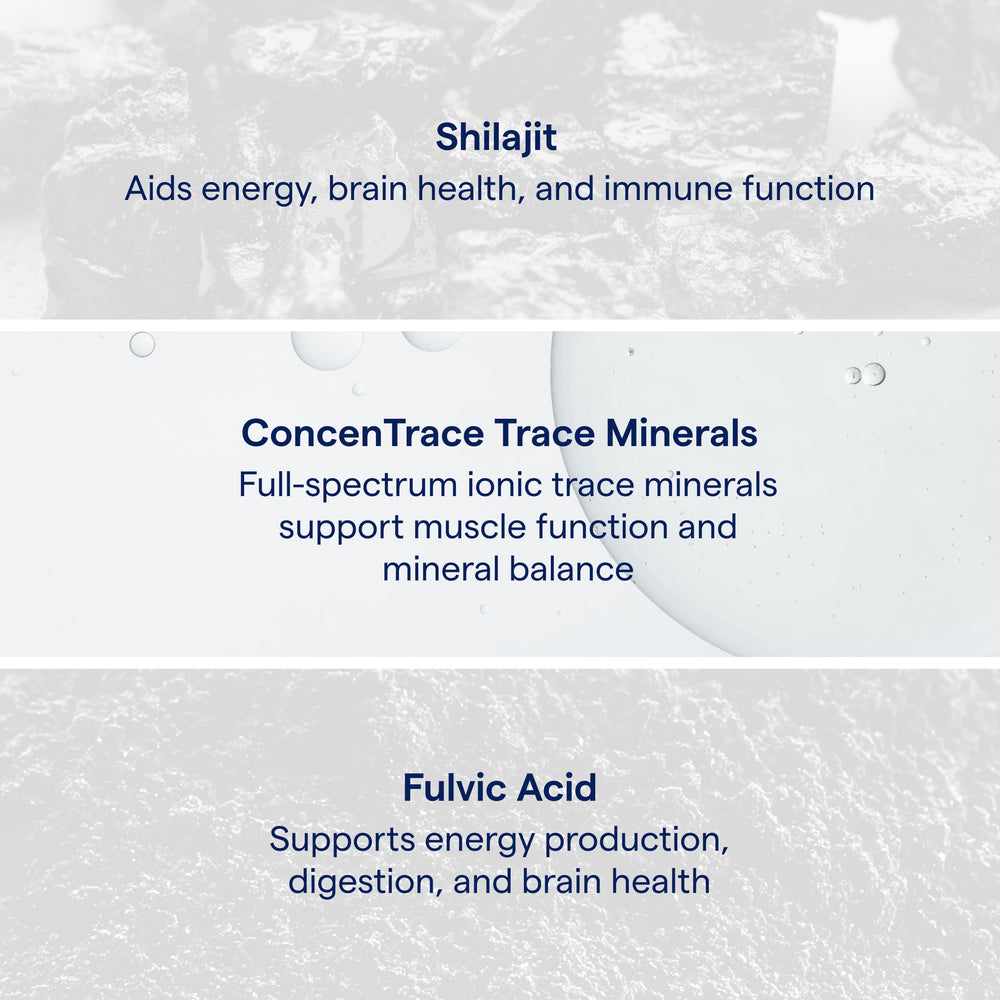 Trace Minerals Shilajit Honey Stick serving ready to enjoy for digestive wellness.