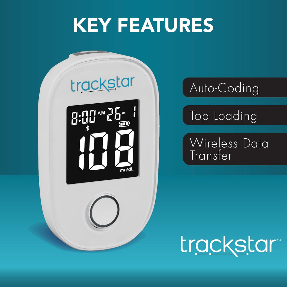 Trackstar lancets pack designed for clean, comfortable sampling