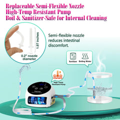 TRAMAN Enema Kit portable design with 2400mAh battery for on-the-go cleansing