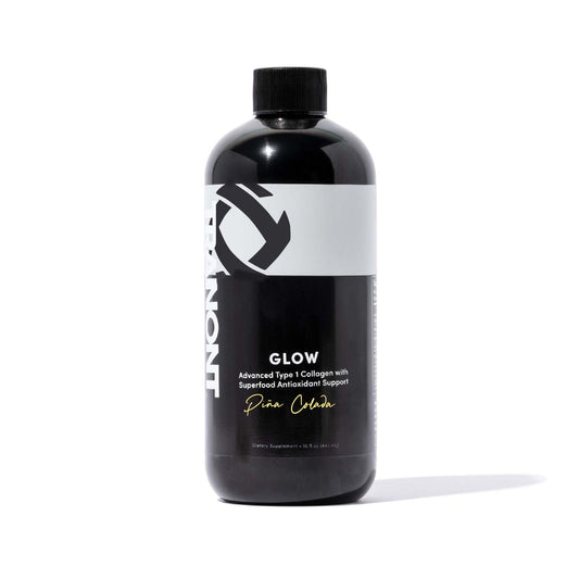Tranont Glow Pina Colada bottle with tropical collagen blend for daily hydration