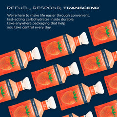 Transcend Strawberry Energy Gel strawberry flavor close-up, appealing for athletes.