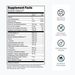 Transparent Labs Bulk Black label-ingredients reveal science-backed components.