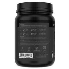 Opened tub shows 30 servings and premium packaging