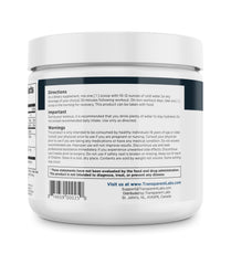 Transparent Labs Creatine HMB fresh pour conveys immediate flavor and use.