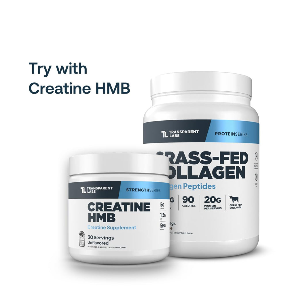 Transparent Labs collagen powder dissolving smoothly in water