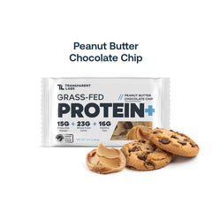 Coconut oil and nut butters visible in a Transparent Labs Protein+ Bars cross-section.