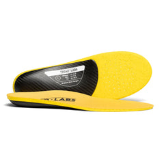 Tread Labs Dash carbon-fiber insoles front view showing arch support.