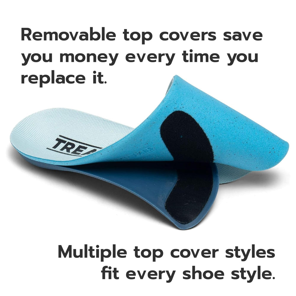 Pace insoles offer four arch heights for versatile shoe fit.
