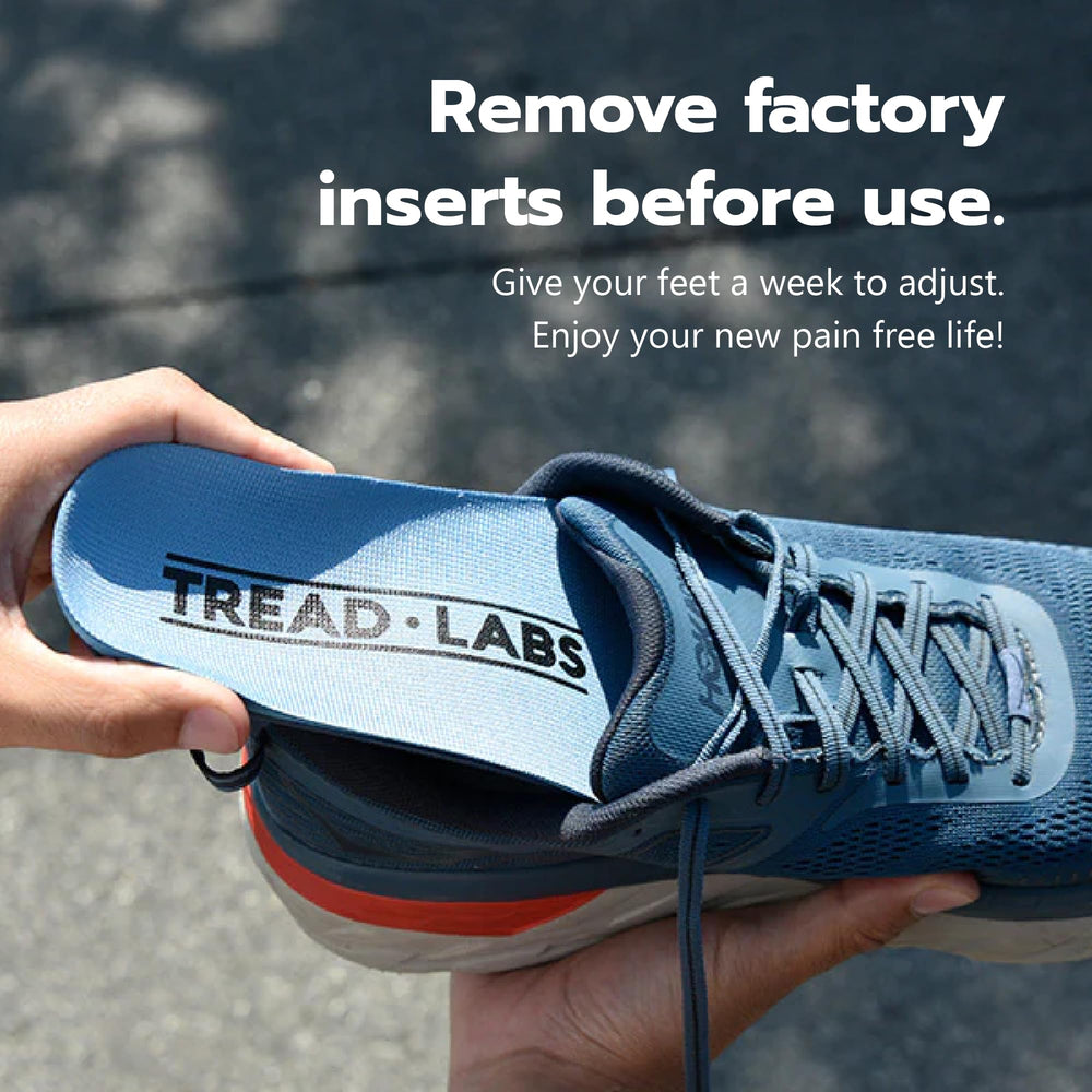 Tread Labs Pace insoles use durable, recyclable materials for long-lasting support.