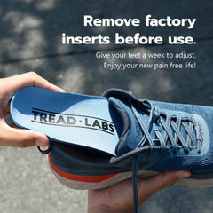 Tread Labs Pace insoles use durable, recyclable materials for long-lasting support.