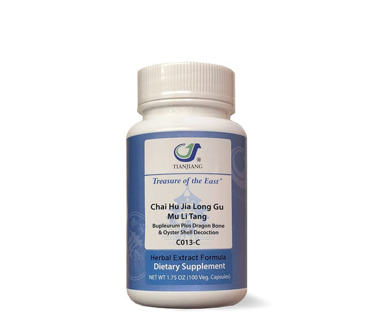 Treasure of the East Bupleurum Plus bottle showing premium herbal extract for daily use