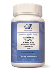 Treasure of the East Tian Ma Gou Teng Yin granules in a bottle for easy daily dosing.