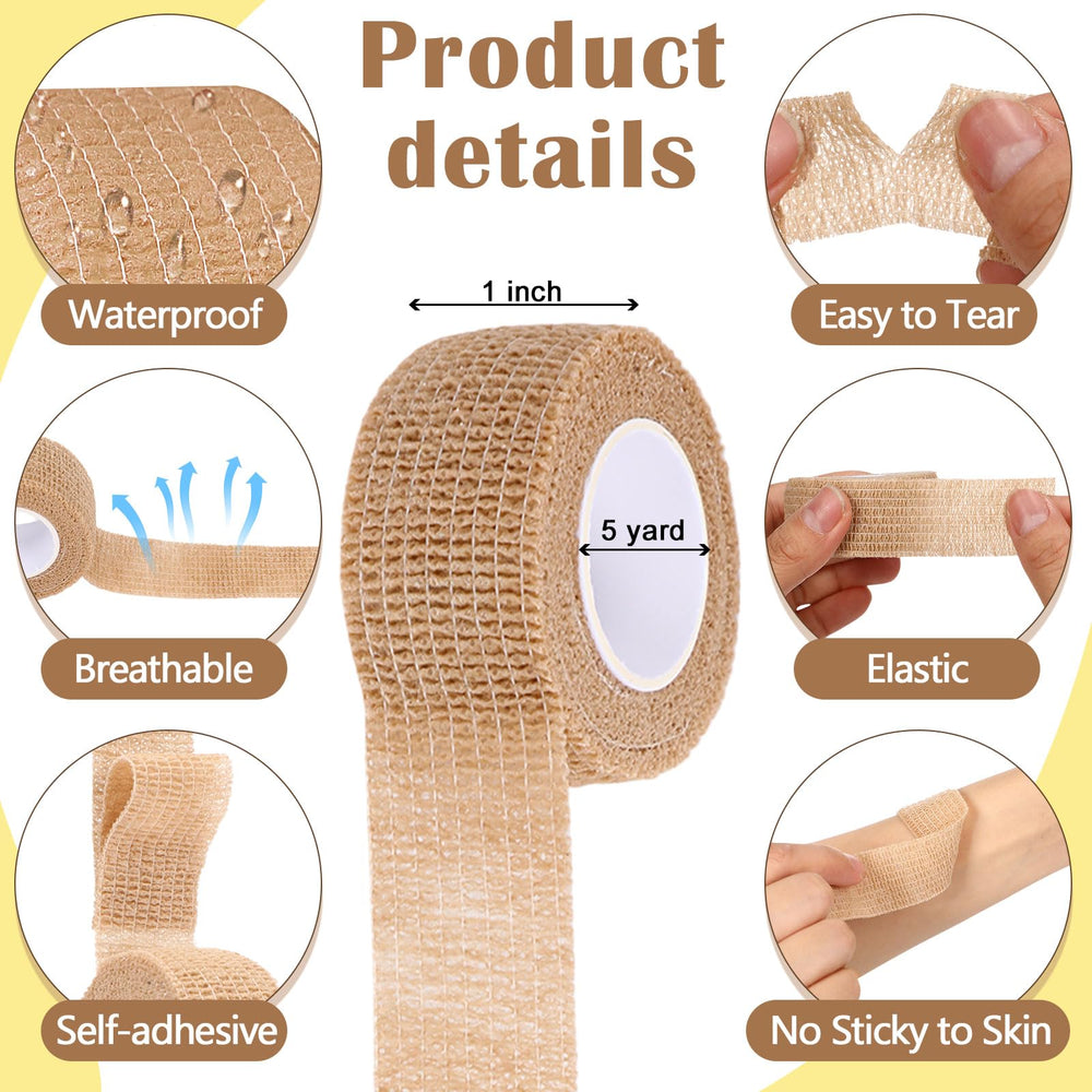 Treela bandage wrap on wrist or ankle to secure light sprains without clips.