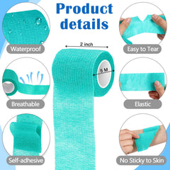 Breathable nonwoven material from Treela bandage wrap for comfortable wear.