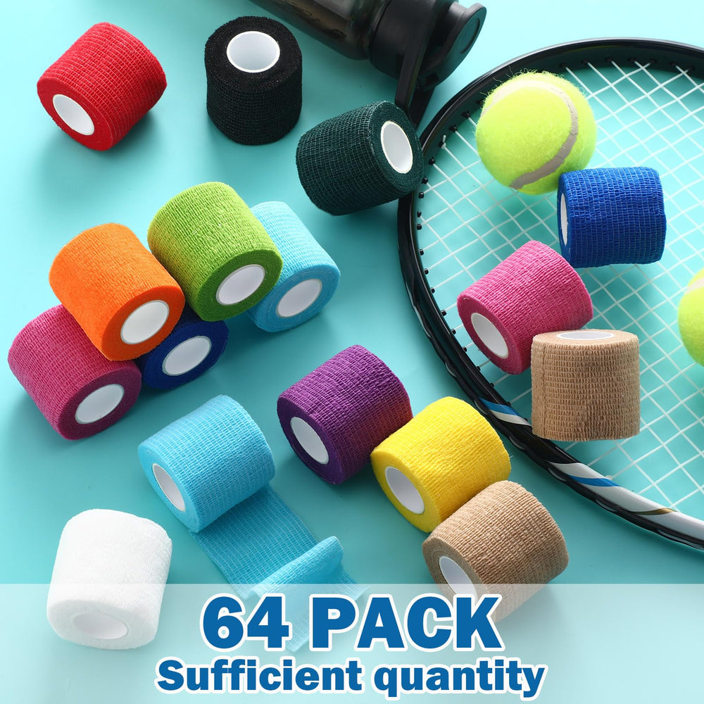 Treela colorful cohesive bandages shown in a variety pack