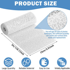 Treela plaster cloth roll soaked in water activates for firm, quick-dry molding.