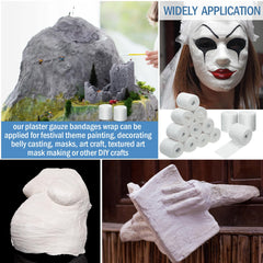 Treela plaster cloth rolls suited for a wide range of DIY crafts and projects.