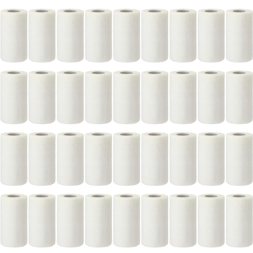 Treela self-adherent bandage wrap in white, 4in x 5yd, secure breathable support.