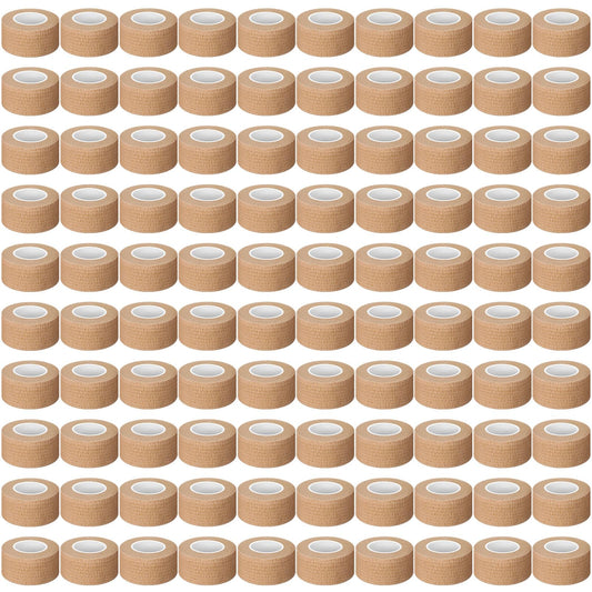 Treela self-adhesive bandage wrap nude, 1in x 5yd, for quick wraps and support.