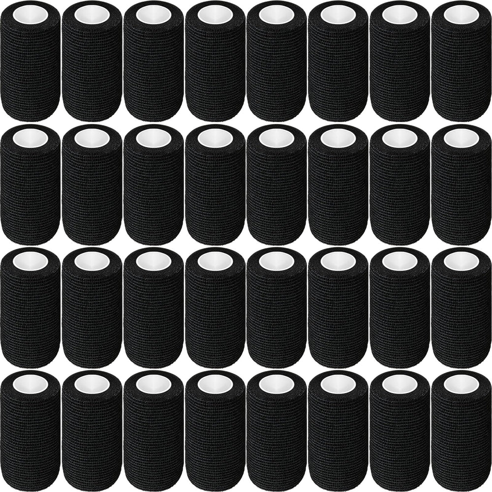 Treela self-adhesive wrap bandage in black, 4x5 yards, quick support for use.