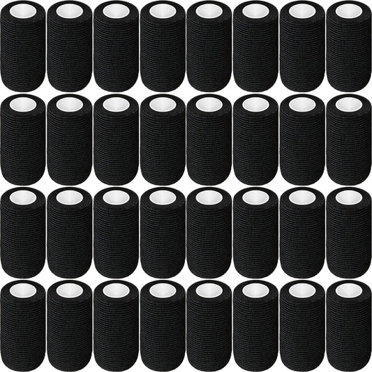 Treela self-adhesive wrap bandage in black, 4x5 yards, quick support for use.