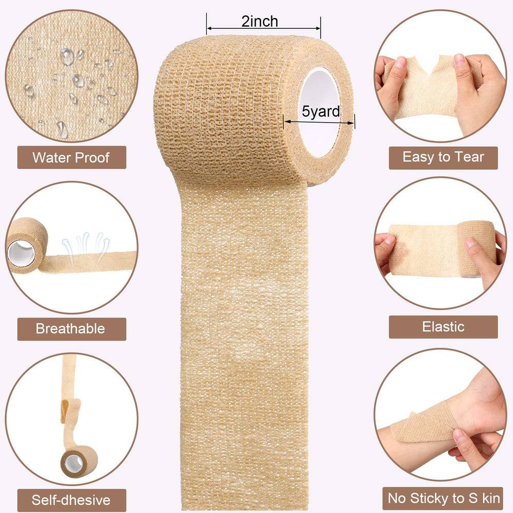 Treela self-adhesive wrist wrap provides secure, comfortable support.