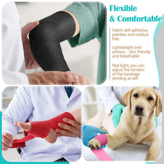 Treela tearable, clip-free bandage wrap easy to remove from skin.