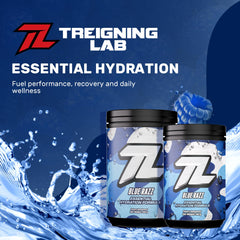 Treigning Lab hydration pour water into a glass for a refreshing drink.