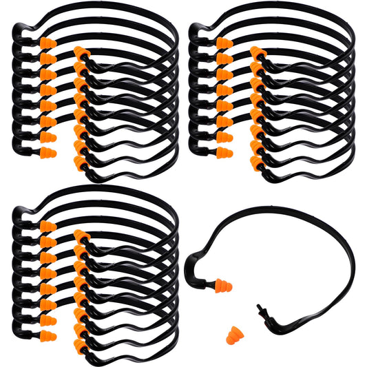 TrelaCo 96-pcs banded ear plugs pack for reliable noise reduction on the go.