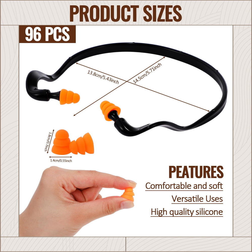 TrelaCo banded ear plugs with neckband design for easy access.