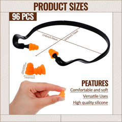 TrelaCo banded ear plugs with neckband design for easy access.