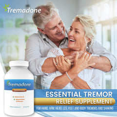 Tremadone bottle being poured to illustrate daily dosing