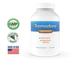 Tremadone capsules close-up showing easy-to-swallow form