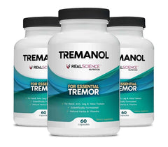 Tremanol Natural Aid bottle on a clean counter for daily wellness support