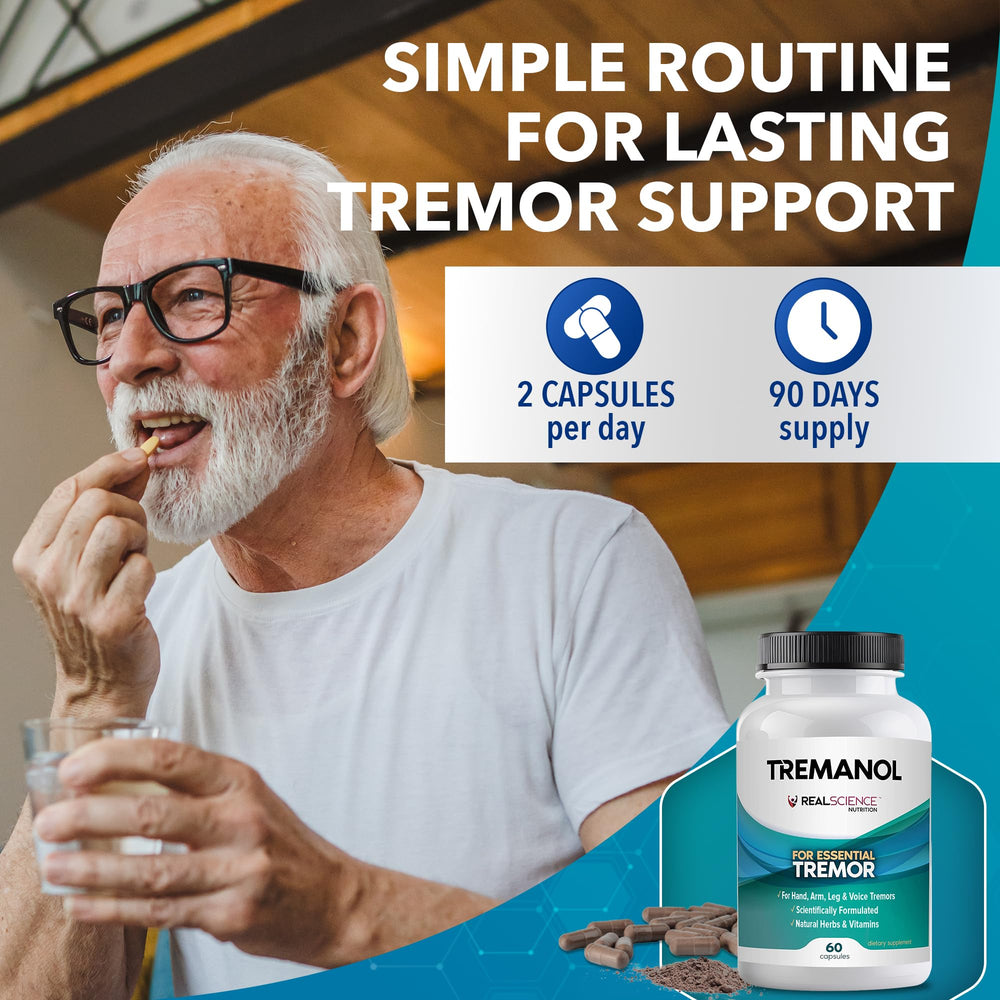 Ingredients list on Tremanol Natural Aid packaging featuring B2, B12, passionflower and skullcap