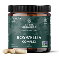 TRIBE ORGANICS Boswellia supplement bottle for joint support and everyday mobility.