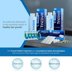 Tricovit two capsules daily with meals depict convenient routine.