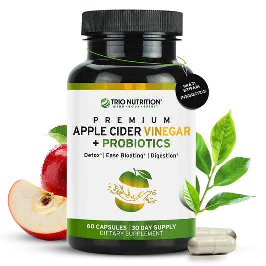 TRIO NUTRITION Apple Cider Vinegar capsules The Mother support gut health