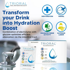TRIORAL balanced hydration blend for daily wellness.