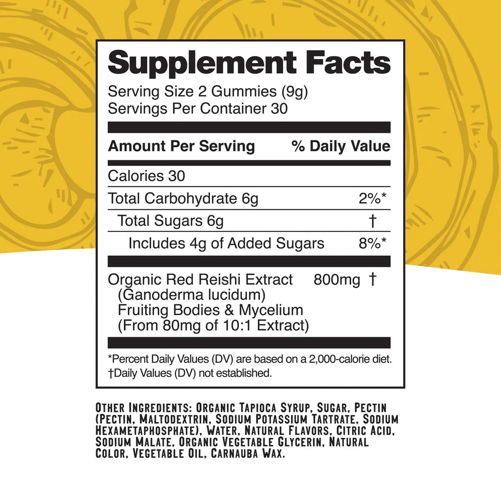 Troomy Reishi Calm Gummies desk-side shot suggests focus break or relaxed pause