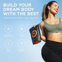 Tropeaka Lean Protein ingredients image highlighting plant-based proteins